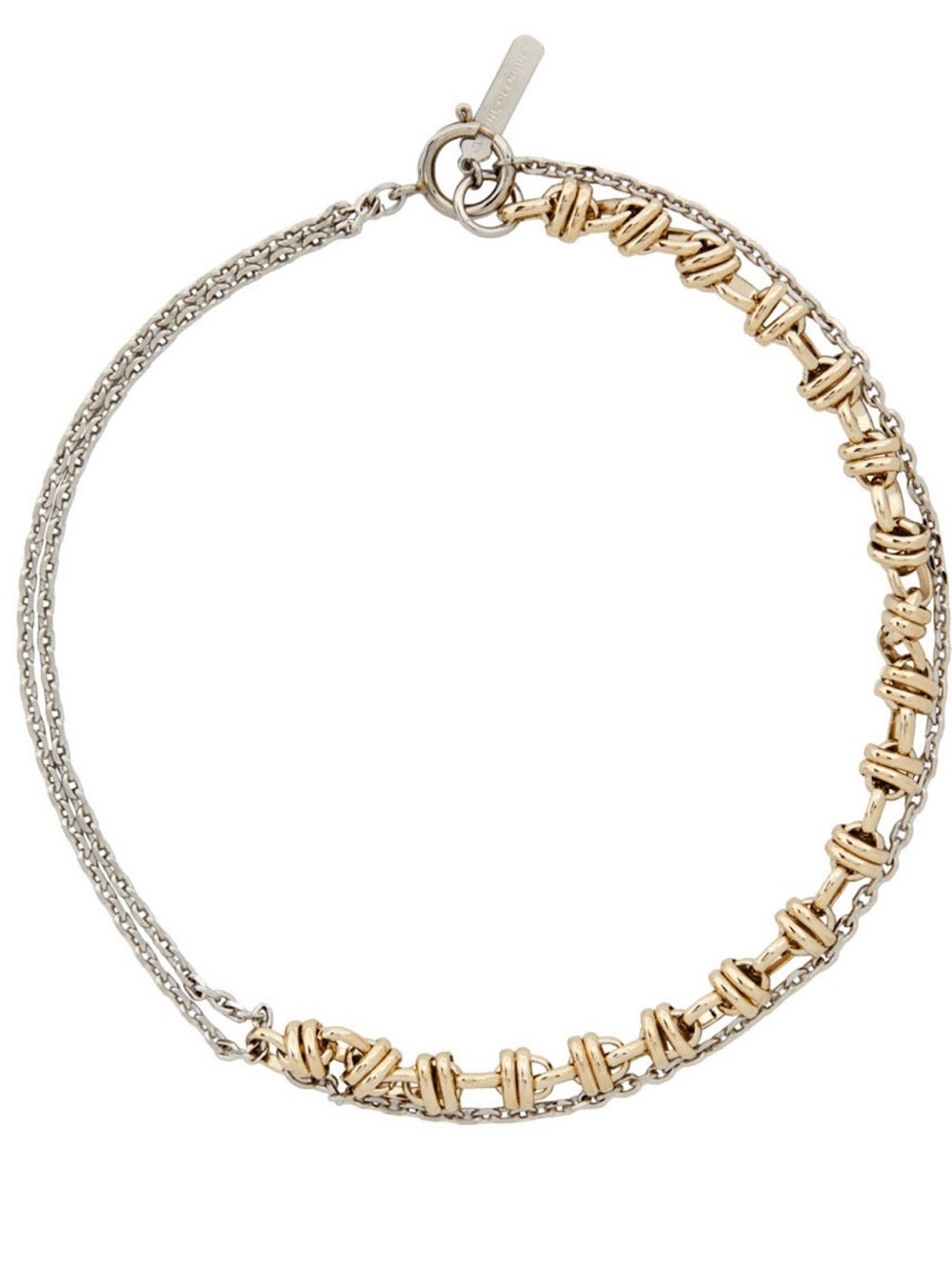 New Justine Clenquet Ruben 24k gold plated Choker Necklace